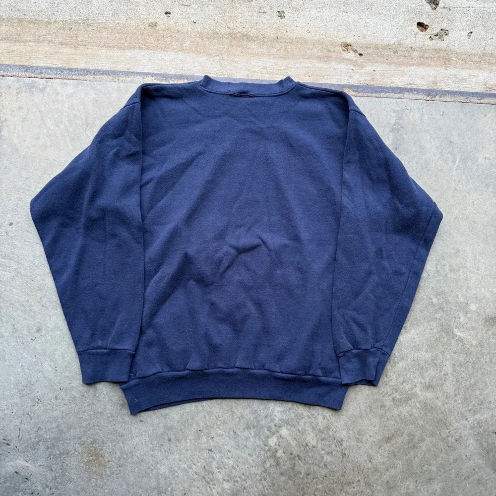 Vintage Tultex Georgetown Hoyas Sweatshirt Medium Navy Blue 90s Made in USA